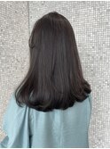 ミディアム/グレージュ/韓国風/髪質改善トリートメント/縮毛矯正