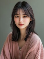 アルトリスト(Altruist Aging×HAIR&SPA)&nbsp;★ダークアッシュ大人ガーリーボブ着物ミディアムレイヤーカット