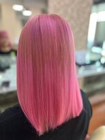 アークスヘアー&nbsp;20代30代40代ピンクカラー髪質改善カラー艶感ストレート
