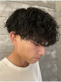 メンズマッシュ波巻きスパイラルパーマメンズパーマ