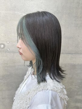 オリガミ 高松桜町(ORIGAMI) 【インナーカラー】オリーブグレー/フェイスフレーミングカラー