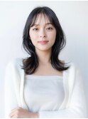 韓国風レイヤーカット髪質改善ダブルカラー透明感カラー