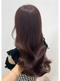 フェミニンロング×ラベンダーブラウン