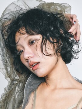 テクネ 天神大名(techne) 天神大名ミディアムボブショートボブショートカット緩めパーマ