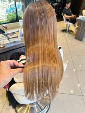 アース 大曽根店(HAIR&MAKE EARTH) カット+プレミアムストレート+髪質改善トリートメント