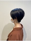 ステップボーンカット/アッシュブラック/30代40代50代