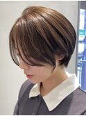 似合わせカット20代30代40代50代丸みショートボブ