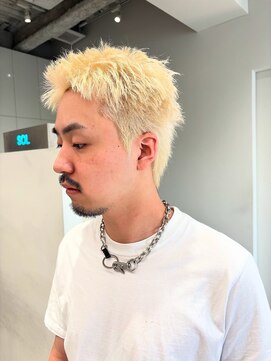 ソル 栄矢場町(SOL) メンズスパイキーショート/メンズハイトーン