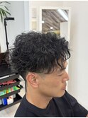 無造作スパイラルパーマ