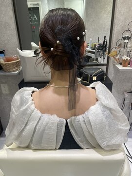 ルミュドゥプレシャス(LEMIEUX de precious) カチモリ×パールリボンアレンジ