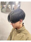 前下がりセンターパート