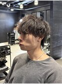 マッシュウルフ&ラウンドマッシュ&ツイストスパイラルパーマ