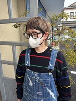 ワンネスヘアーサロン(oneness hair salon)&nbsp;前髪ローライトマッシュウルフ