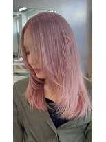 ラック 表参道(LUCK) ペールピンク/ケアブリーチ/ブリーチ/表参道/原宿