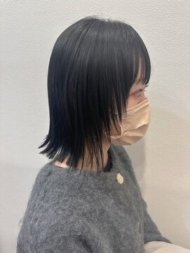 美容室ヒラトヤ 都南店 大人可愛いアンブレラカラーハニーベージュレイヤーカット