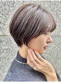 どの角度から見てもキレイなショートスタイル　元重