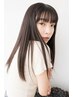 【縮毛矯正/カット】毛髪補修ストレート＋TR ￥22,000　