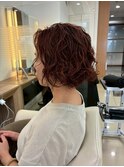 ダークパープル/ナチュラルショート/夏のヘアアレンジ/茅ヶ崎