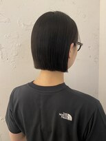 カウチ 板橋本町店(kauti)&nbsp;切りっぱなしボブ/ミルクティーブロンド/ダークブルー/板橋本町