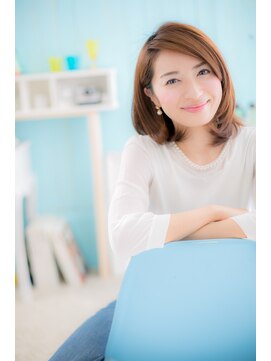 ミック 日暮里店(miq) クール＆フェミニンな【ハンサムセミディ】