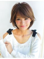 《AFLOATディル裕二朗》ナチュラルひし形ボリュームショートヘア