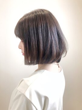 ニューヨークニューヨーク 姫路広畑店(NYNY) ナチュラルブラウン・シースルーボブ