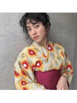 アピッシュ ギンザ(apish ginza)&nbsp;tomoヘア＊浴衣似合わせヘアアレンジ　ウェーブヘア