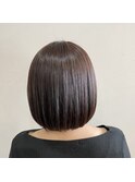 丸みあるボブスタイル