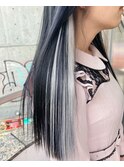 エクステで作るインナーカラー!
