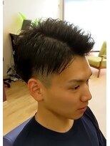 ブルブンガ(Berbunga) ビジカジツーブロックショート×アップバングスリークショート