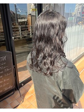 シスタ(SISTA) パーマスタイル/前髪パーマ/グレーベージュ/トリートメント