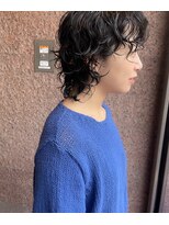 ノード(NODO)&nbsp;黒髪ウルフ＋ニュアンスパーマ