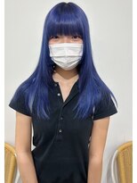 ヘーゼル 博多(HAZEL.)&nbsp;CHIHIRO：ラベンダーブルー　艶カラー