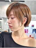 30代40代大人女性/前髪ありショートボブ/ショートヘア/髪質改善