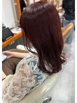 カミユウ ヘア アンド スパ(kamiyu hair&spa)&nbsp;ブリーチ無し/チェリーピンク
