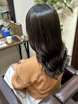 キャラ 池袋本店(CHARA) コテ巻き風パーマを髪質改善Trでうる艶カール♪【貴也】