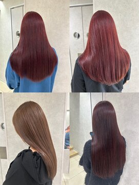 アッシュ 高幡不動店(Ash) 韓国ヘア髪質改善ブリーチなしダブルカラーまとめ