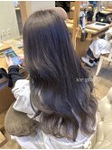 アイスグレーグレージュ透明感カラーロングレイヤーNA-75