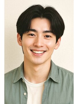 にもう ブルーブラック & スパイキーショート　フェザーパーマ01HH62