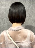 20代ボブ/切りっぱなしボブ/レイヤーボブ/酸性縮毛矯正/ショート