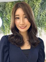 ビューブルー 亀戸錦糸町(VIEW BLUE)&nbsp;◎小顔顔まわりレイヤー暗めカラーロングミディアム