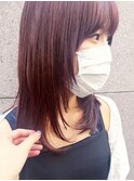 30代40代◎秋の美髪ミディアムレイヤー×暖色カラー