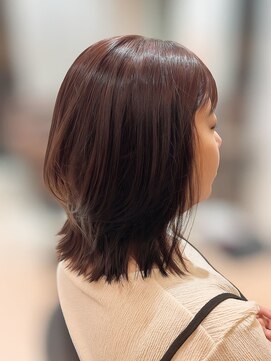 ロンロンシャ 都ホテル店(RONRONCHAT) ラベンダーベージュ×外ハネミディ×10代20代30代40代50代