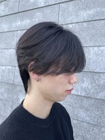 ニアウ 伊勢崎連取店(Niau) メンズセンターパートウルフニュアンスパーマ