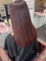 キャパジャストヘアー(CAPA just hair) ワインレッド艶カラーボルドーカラー