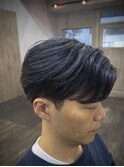 毛流れセンターパート