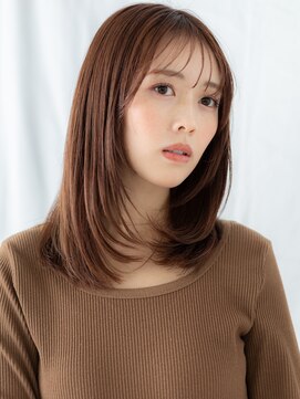 カバーヘア ブリス 北浦和(COVER HAIR bliss) シースルーバング暖色系カラーレイヤーカット//北浦和20代30代