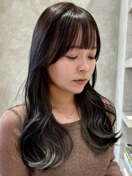 シベルバレー 横浜(sibell) ＊ロングレイヤーカット顔周りレイヤーウルフハッシュカット韓国