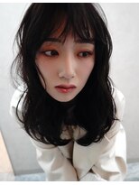 ヘーゼル 博多(HAZEL.)&nbsp;波巻きミディアムアレンジ