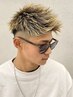 【2回目以降の方】MEN'Sカット＋金ハイライト[南堀江/髪質改善/MEN'S]